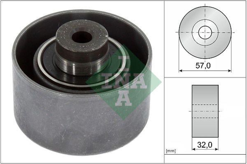 INA Deflection/Guide Pulley, timing belt
