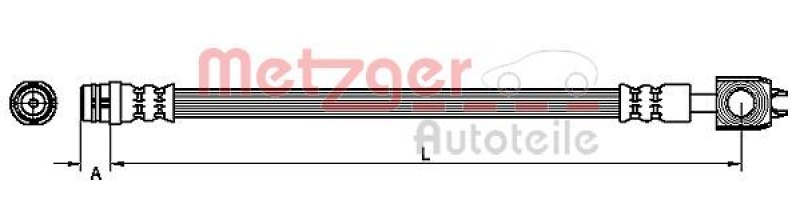 METZGER Bremsschlauch 4116202