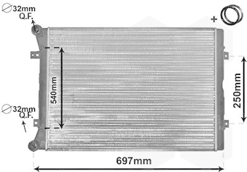 VAN WEZEL K&uuml;hler, Motork&uuml;hlung *** IR PLUS *** 58002283