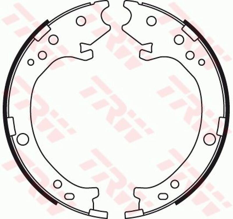 TRW Brake Shoe Set, parking brake