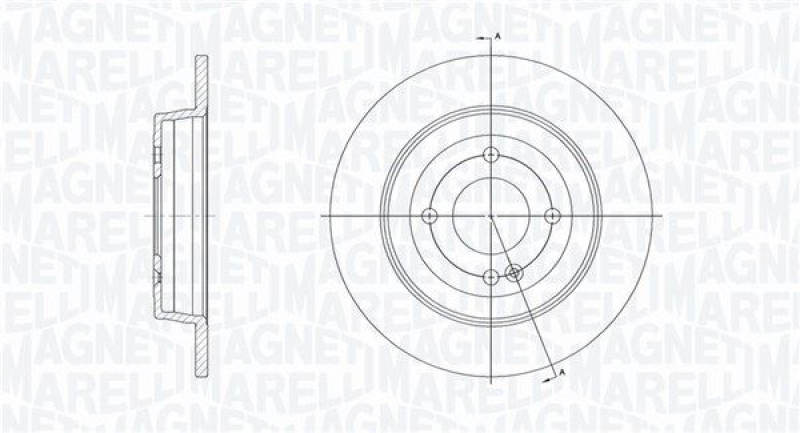 2x MAGNETI MARELLI Bremsscheibe