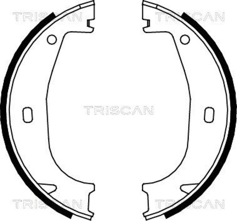 TRISCAN Bremsbackensatz, Feststellbremse 8100 11553