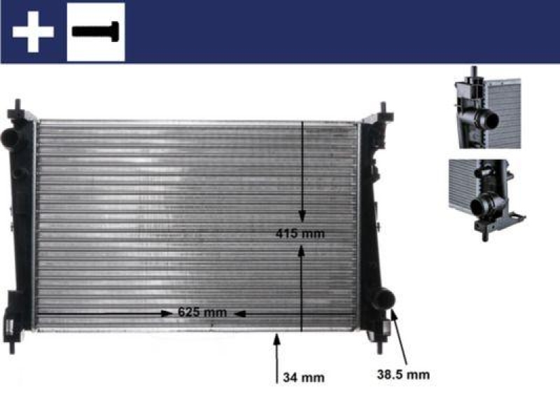MAHLE Radiator, engine cooling BEHR