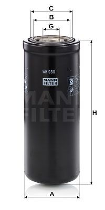 MANN-FILTER Filter, operating hydraulics