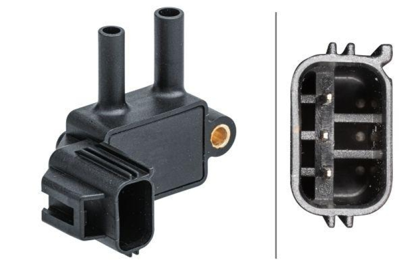 HELLA Sensor, Abgasdruck 6PP 009 409-601