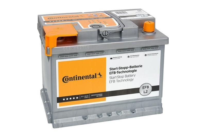 Continental Starterbatterie Start-Stop 60Ah 640A EFB