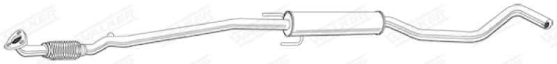 WALKER Mittelschalldämpfer