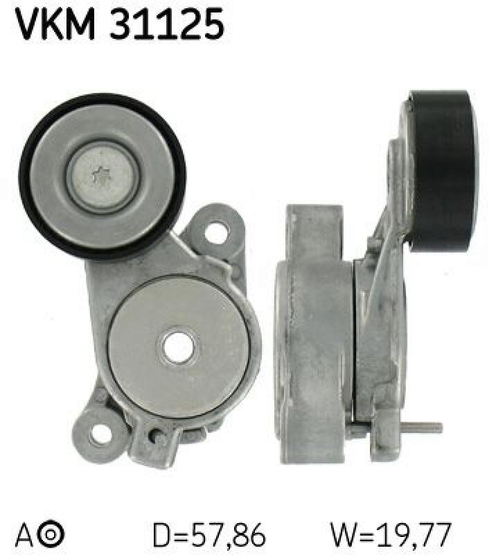 SKF Tensioner Pulley, V-ribbed belt