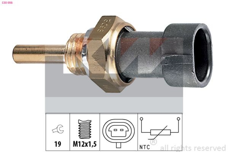 KW Sensor, Kühlmitteltemperatur Made in Italy - OE Equivalent