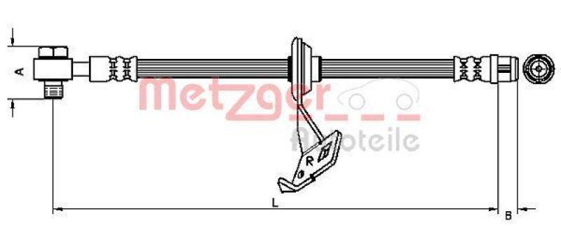 METZGER AUTOTEILE Bremsschlauch