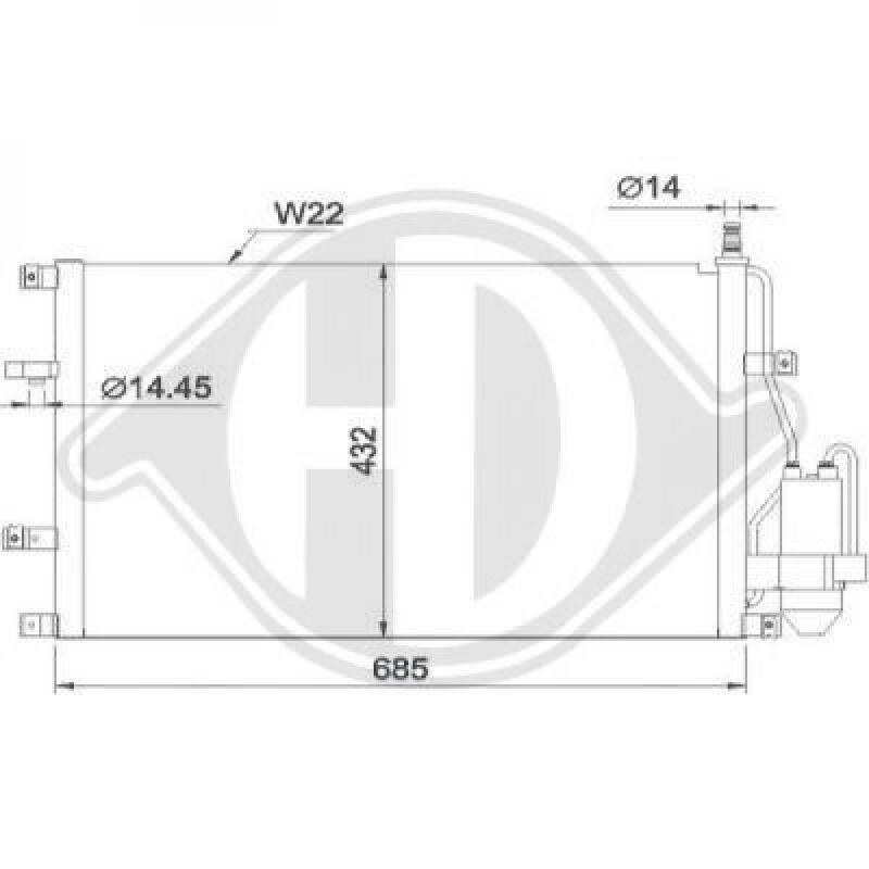 DIEDERICHS Condenser, air conditioning DIEDERICHS Climate