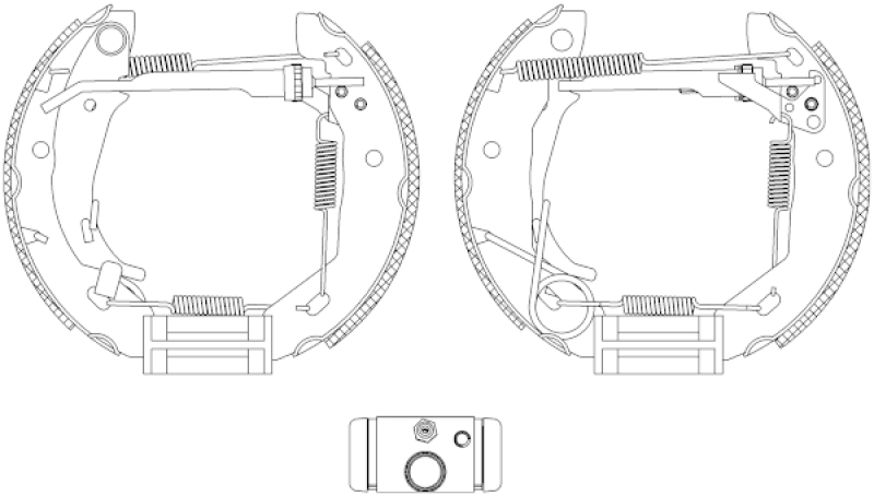 HELLA Bremsbackensatz Shoe Kit Pro