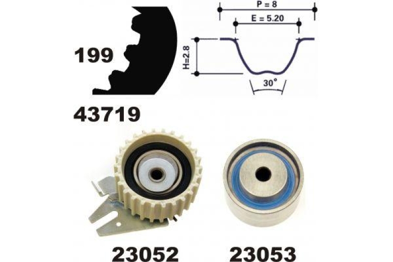 MAPCO Timing Belt Set