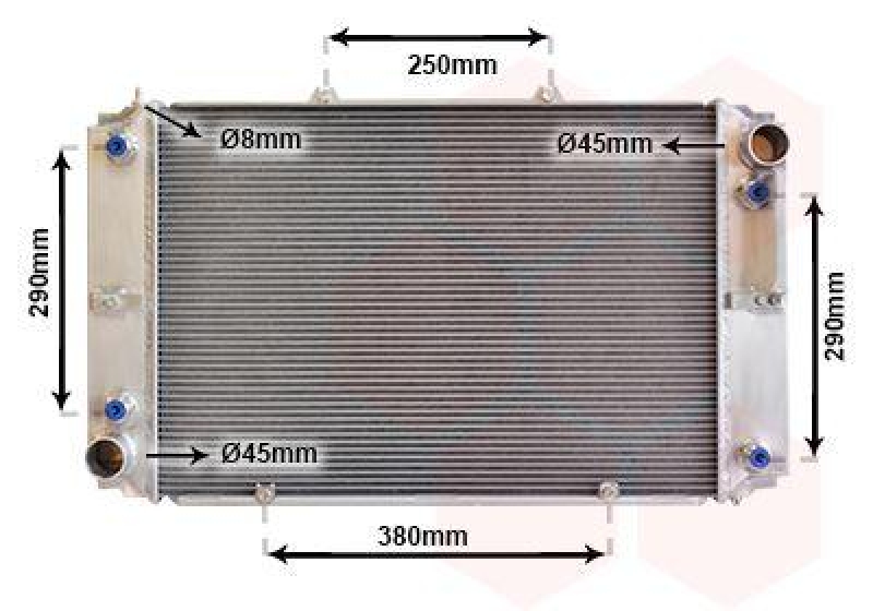 VAN WEZEL Radiator, engine cooling