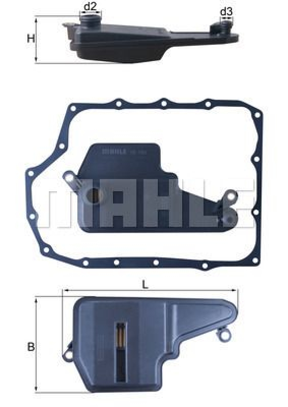 KNECHT Hydraulic Filter, automatic transmission