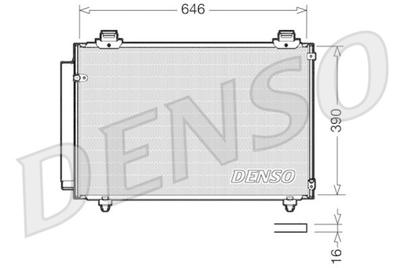 DENSO Kondensator, Klimaanlage