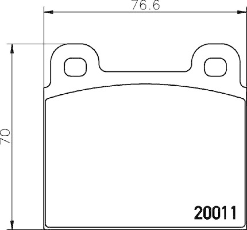 HELLA Brake Pad Set, disc brake