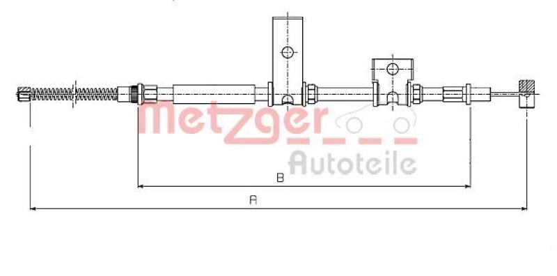 METZGER Seilzug, Feststellbremse