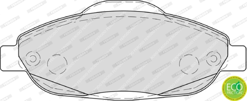 FERODO Bremsbelagsatz, Scheibenbremse PREMIER ECO FRICTION