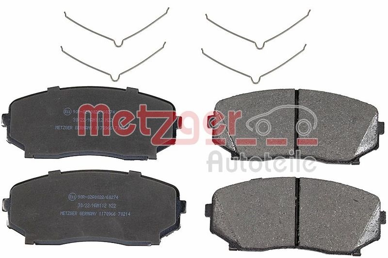 METZGER Brake Pad Set, disc brake GREENPARTS