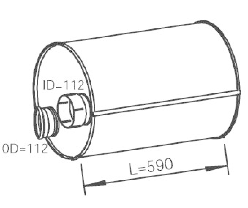 DINEX Mittelschalldämpfer