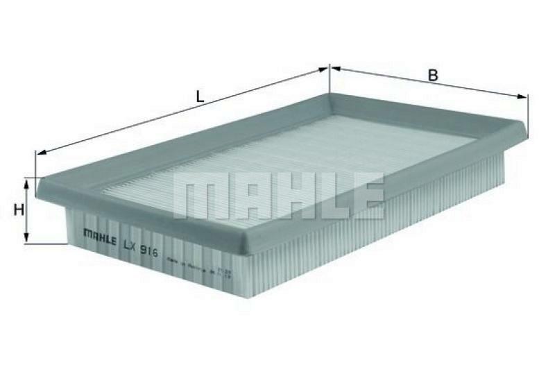 MAHLE ORIGINAL Luftfilter LX 916