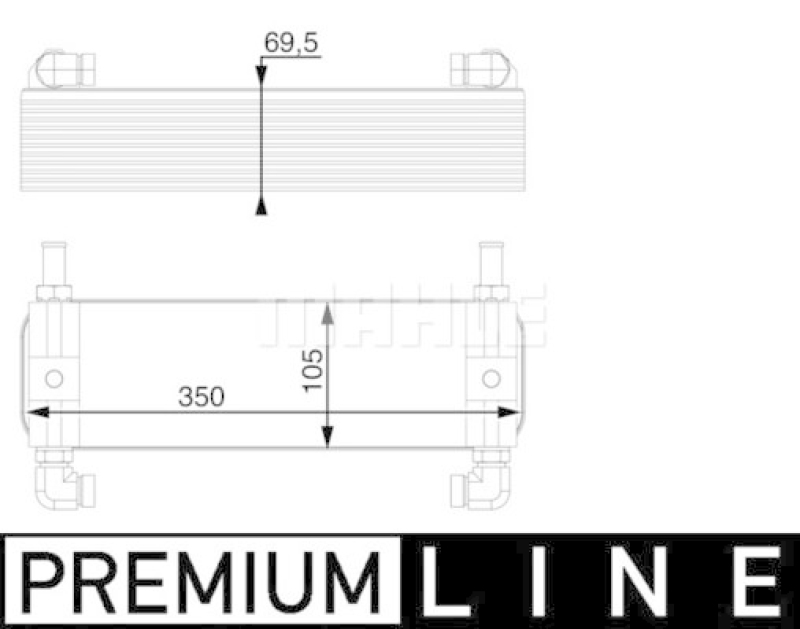 MAHLE Oil Cooler, automatic transmission BEHR *** PREMIUM LINE ***