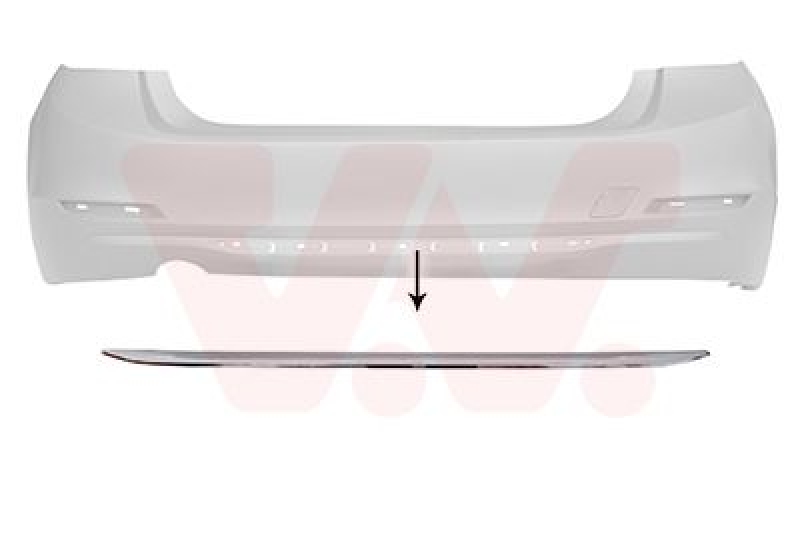 VAN WEZEL Trim/Protective Strip, bumper