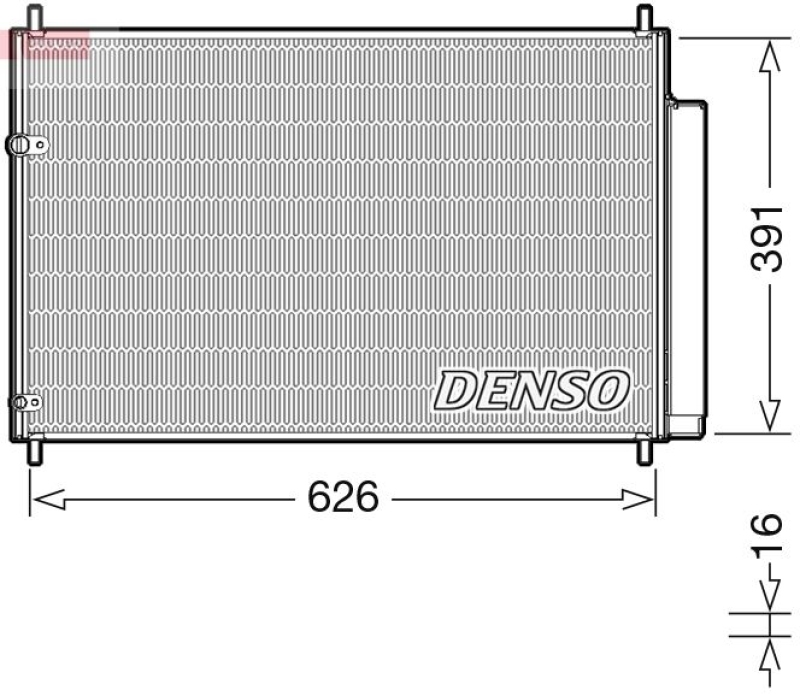 DENSO Kondensator, Klimaanlage