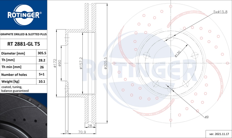 2x ROTINGER Bremsscheibe