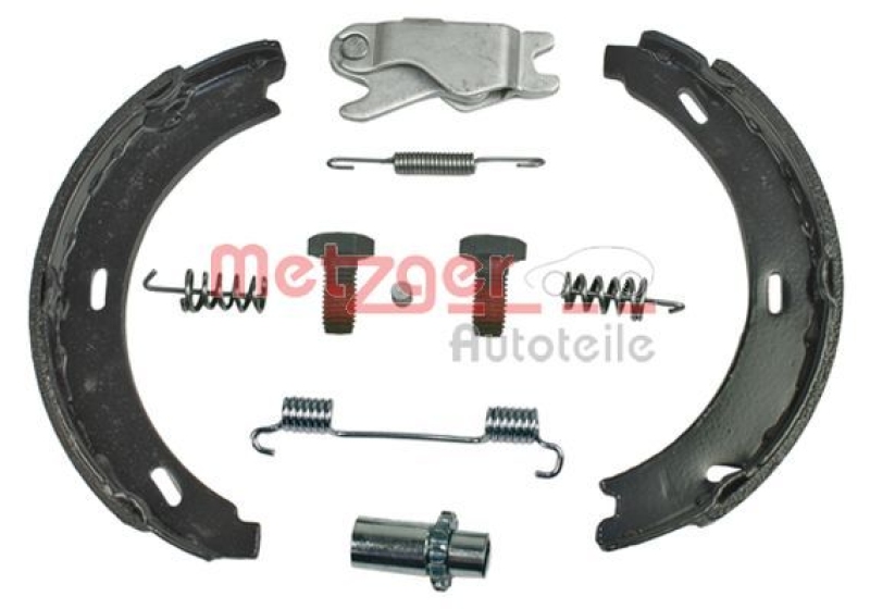 METZGER Brake Shoe Set, parking brake