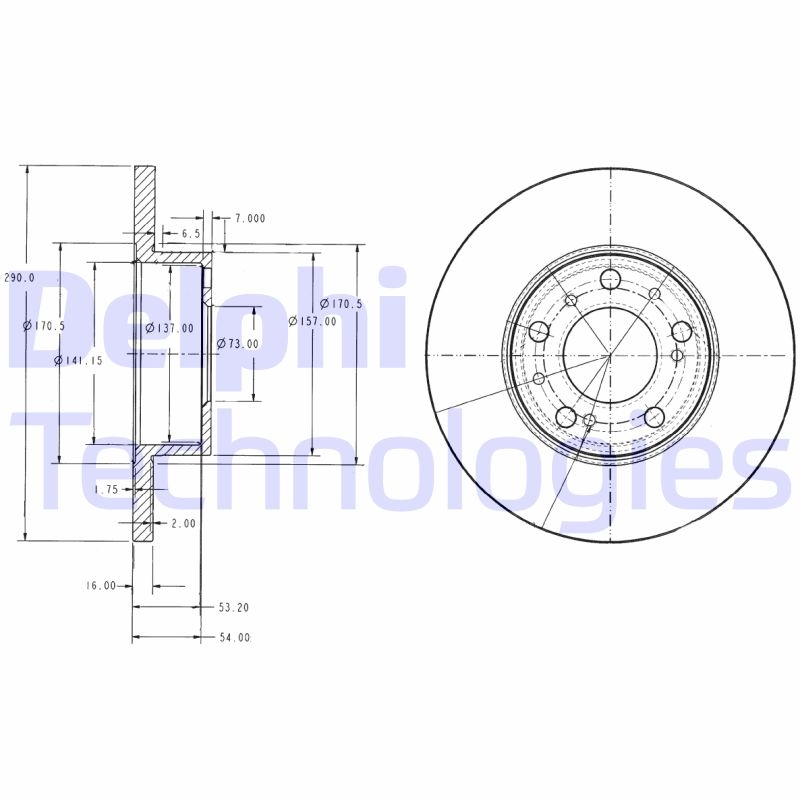 2x DELPHI Bremsscheibe