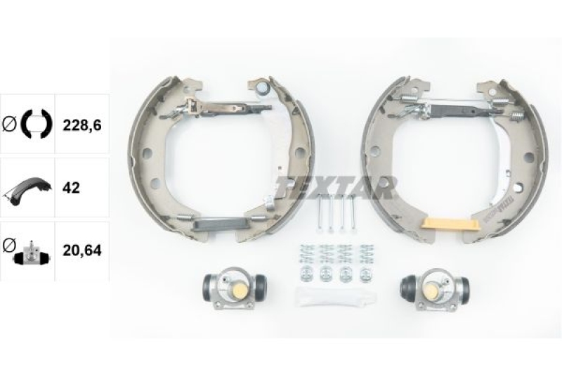 TEXTAR Brake Shoe Set Shoe Kit Pro