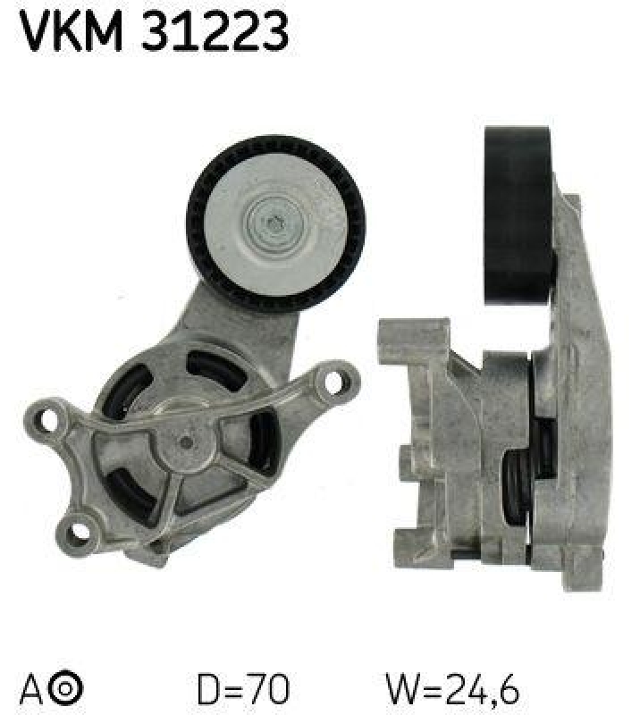 SKF Tensioner Pulley, v-ribbed belt