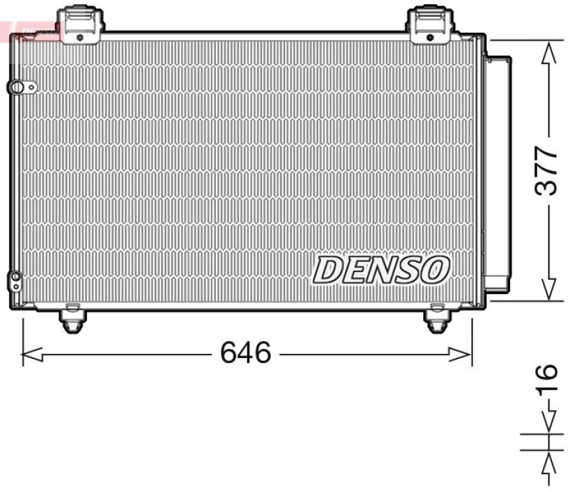 DENSO Condenser, air conditioning