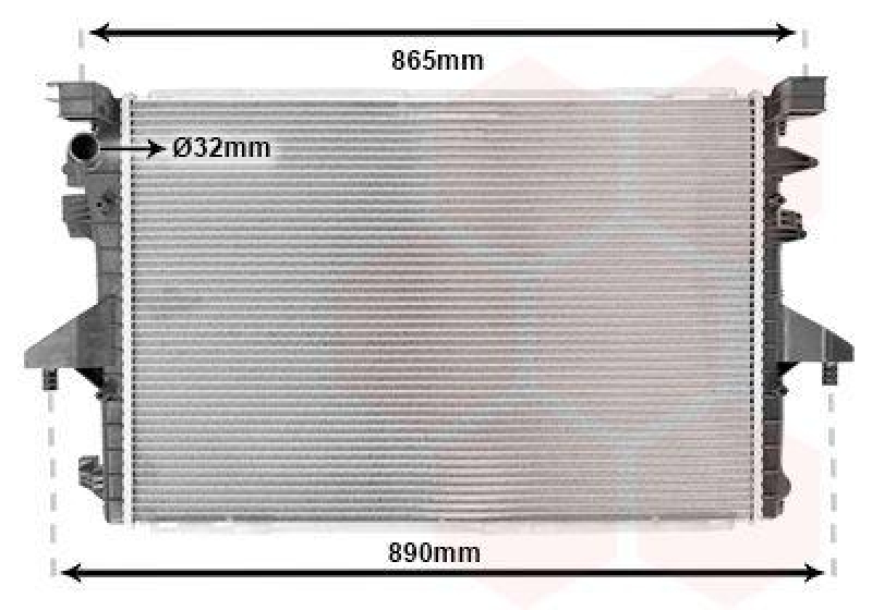 VAN WEZEL Radiator, engine cooling