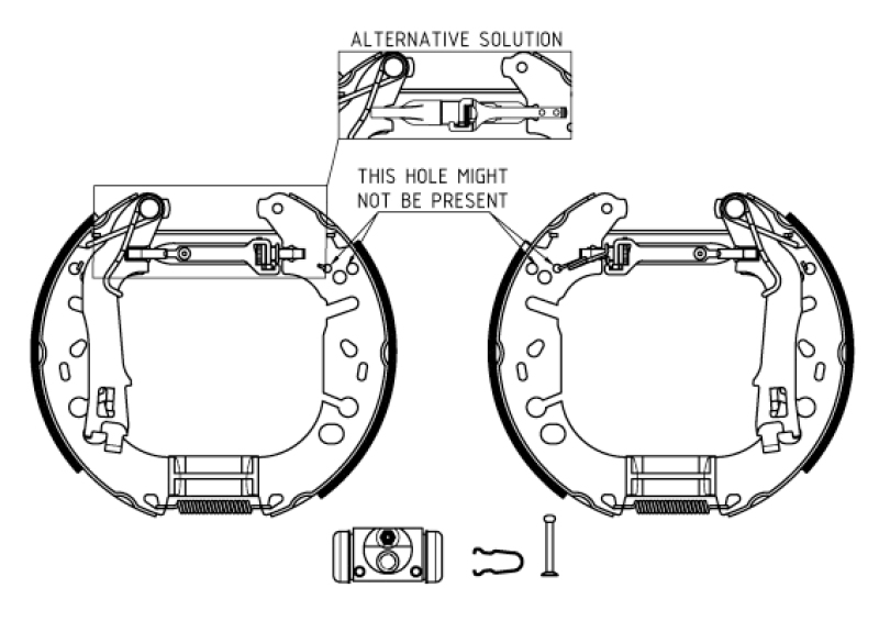 HELLA Brake Shoe Set Shoe Kit Pro