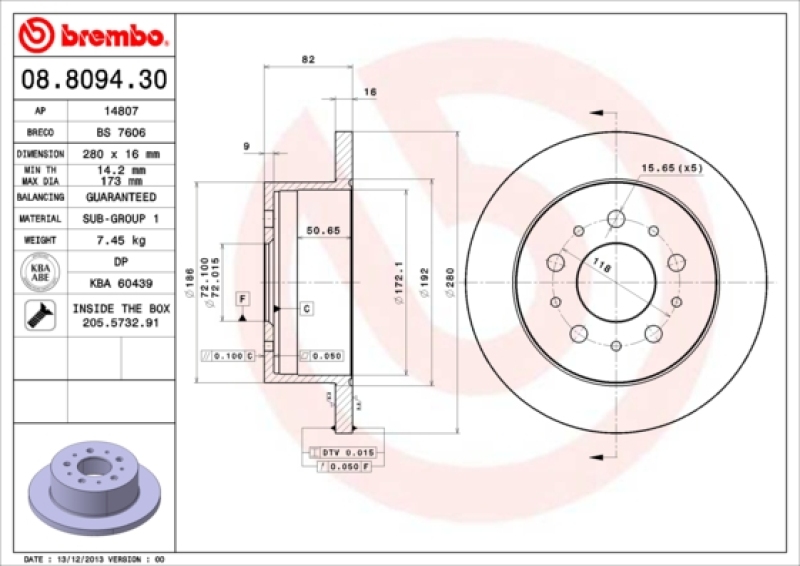 2x BREMBO Brake Disc