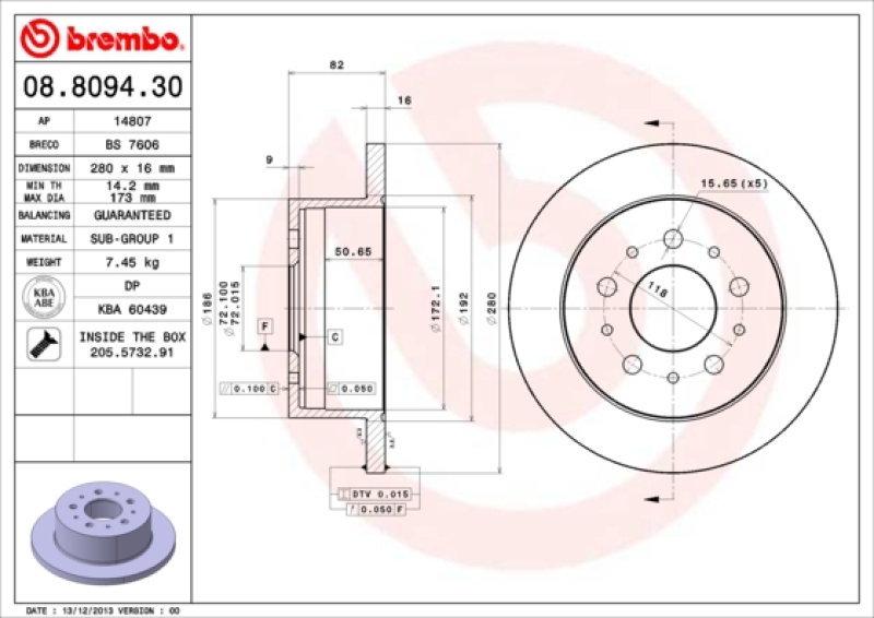 BREMBO BREMSSCHEIBEN + BREMBO BREMSBELÄGE