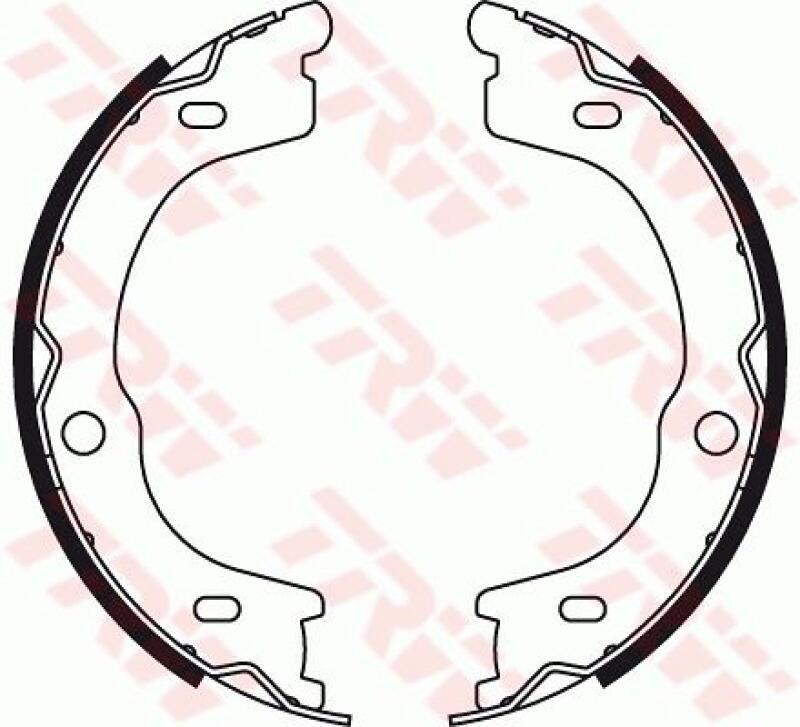 TRW Brake Shoe Set, parking brake