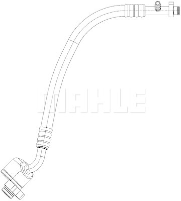MAHLE Low Pressure Line, air conditioning BEHR *** PREMIUM LINE ***