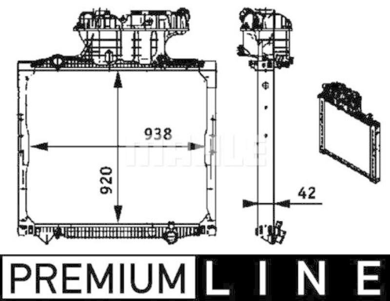 MAHLE Kühler, Motorkühlung BEHR *** PREMIUM LINE ***