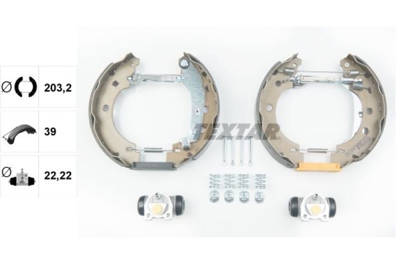 TEXTAR Brake Shoe Set Shoe Kit Pro