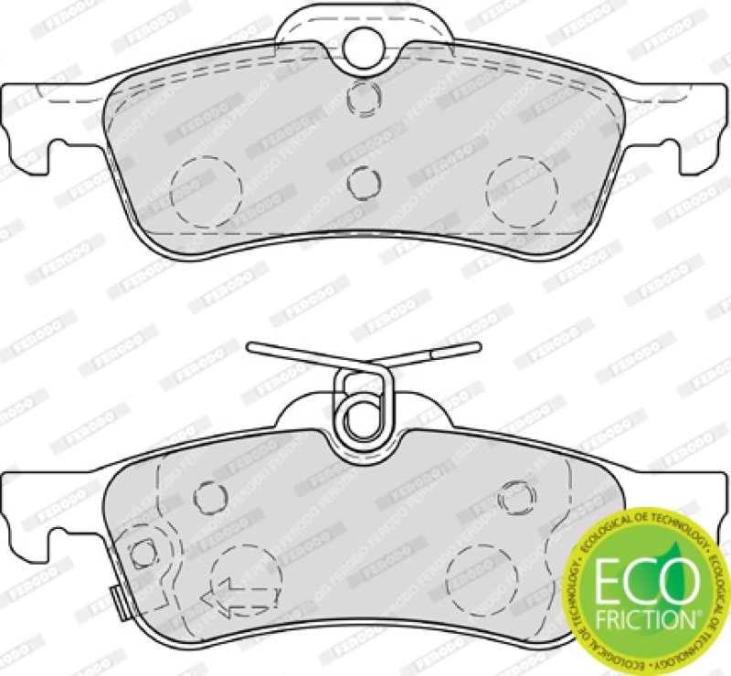 FERODO Bremsbelagsatz, Scheibenbremse PREMIER ECO FRICTION