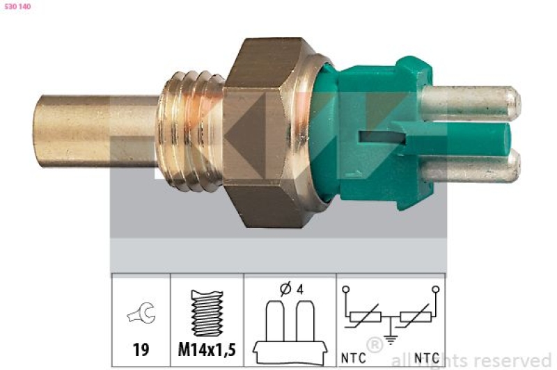 KW Sensor, Kühlmitteltemperatur Made in Italy - OE Equivalent