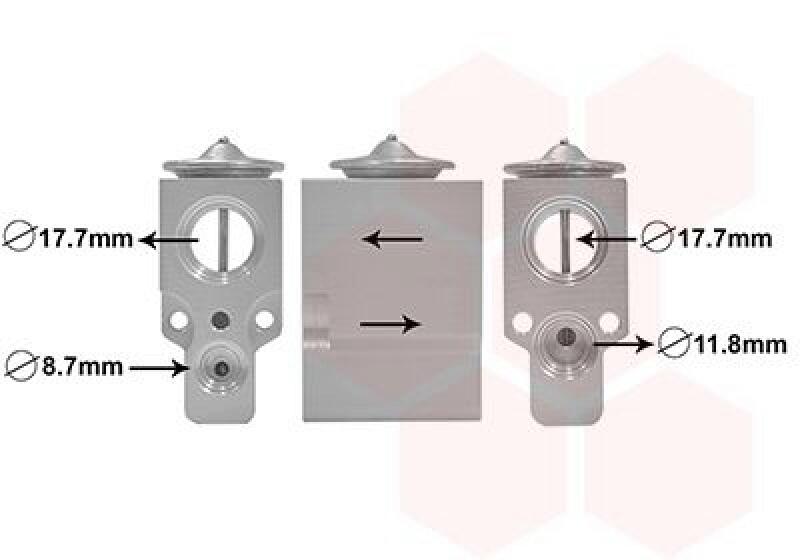 VAN WEZEL Expansionsventil, Klimaanlage