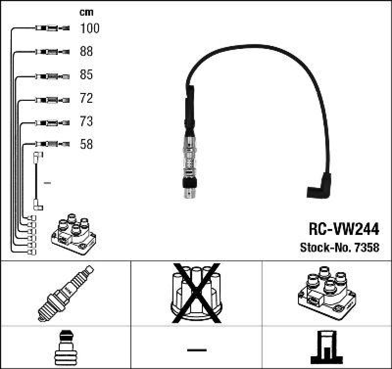 NGK Ignition Cable Kit