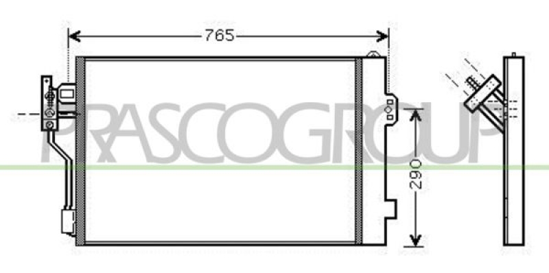 PRASCO Condenser, air conditioning PrascoSelection