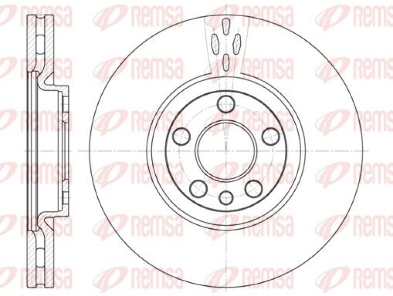 2x REMSA Brake Disc