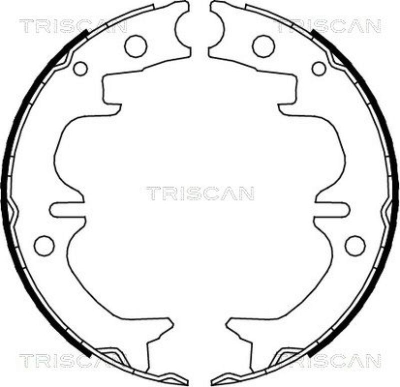 TRISCAN Brake Shoe Set, parking brake